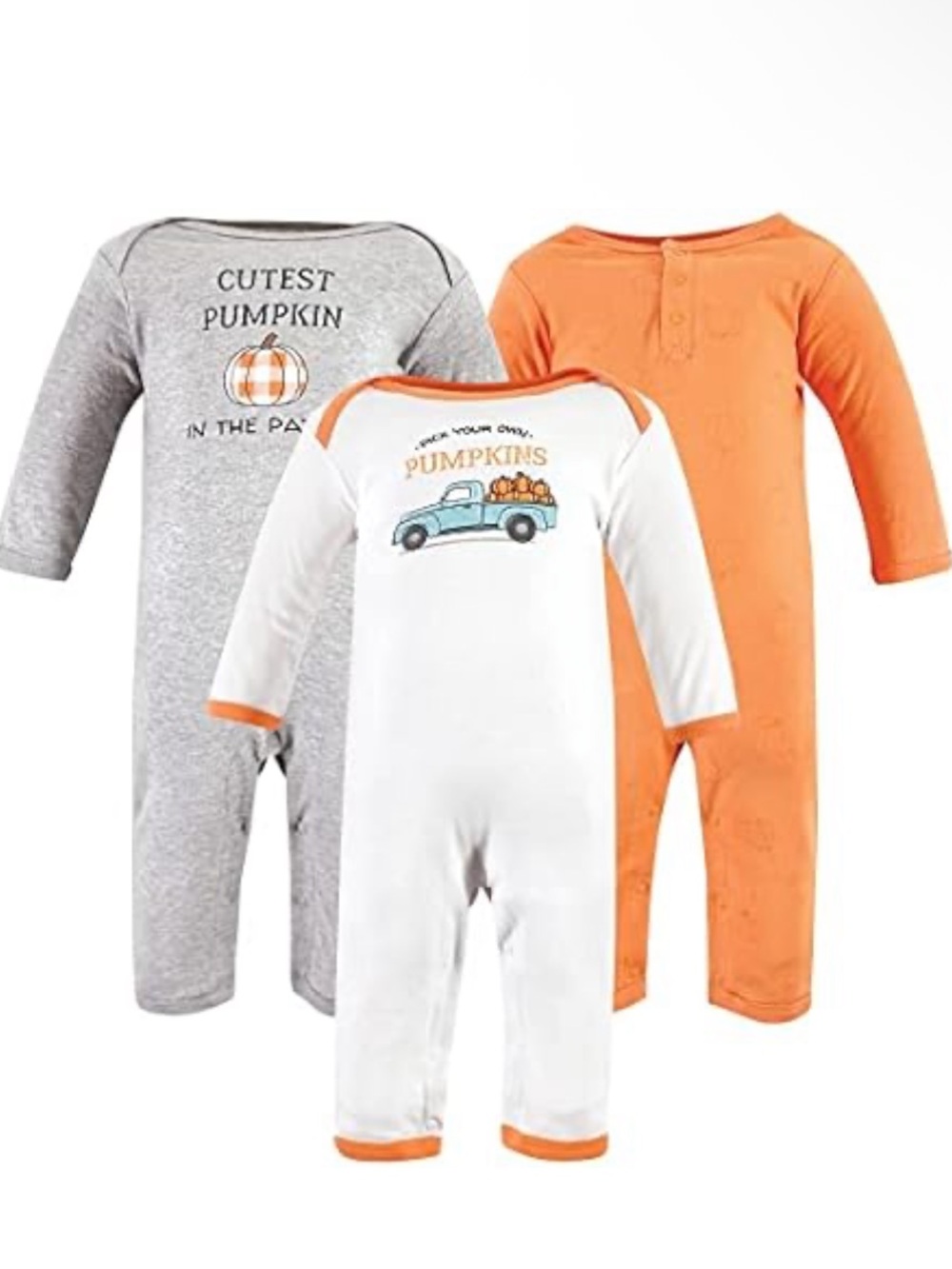 Hudson Baby Three-Piece Long Sleeve One-Piece Rompers - NEW